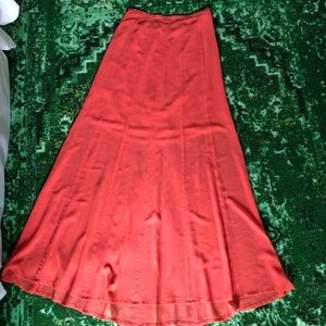 Hinge Coral Maxi Skirt
